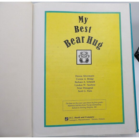 My Best Bear Hug Reading Textbook DC Heath & Co Publ. ©1993 24 Stories - Picture 4 of 11